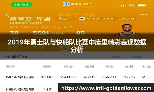 2019年勇士队与快船队比赛中库里精彩表现数据分析